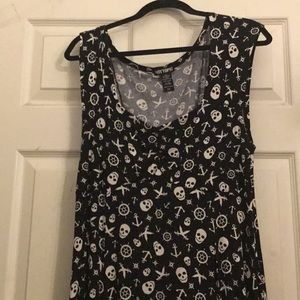 Black skull dress